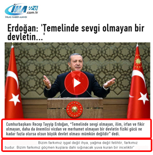 Cumhurbaşkanı Erdoğan: “Temelinde Sevgi Olmayan Devletin Büyük Devlet Olması Mümkün Değildir”